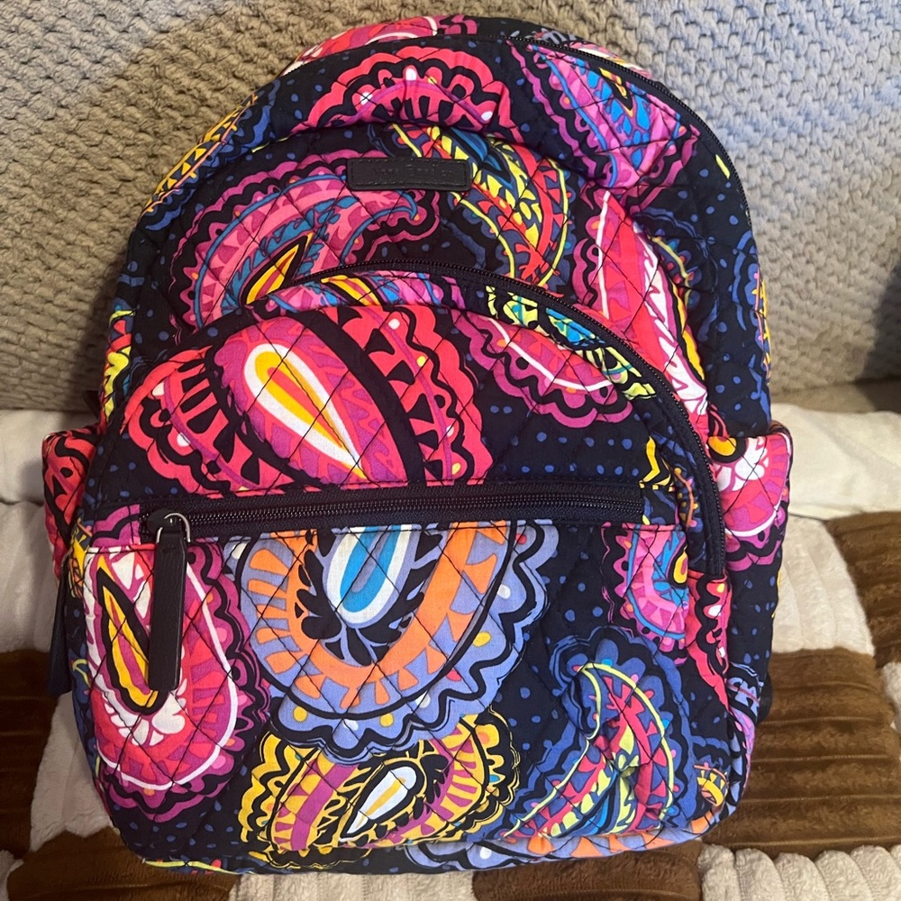 Vera Bradley Compact Essential Backpack in Twilight Paisley NWTS!